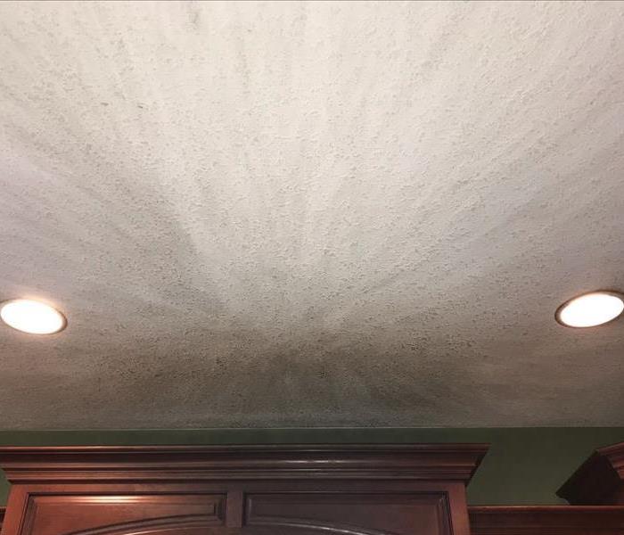 smoke damage on ceiling